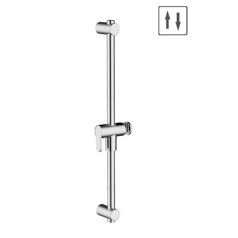 SR-24-1 24 Inch Stainless Steel Round Chromed Shower Slider Bar  Screw Wall Mounted ,Surface Chromed Featured Image